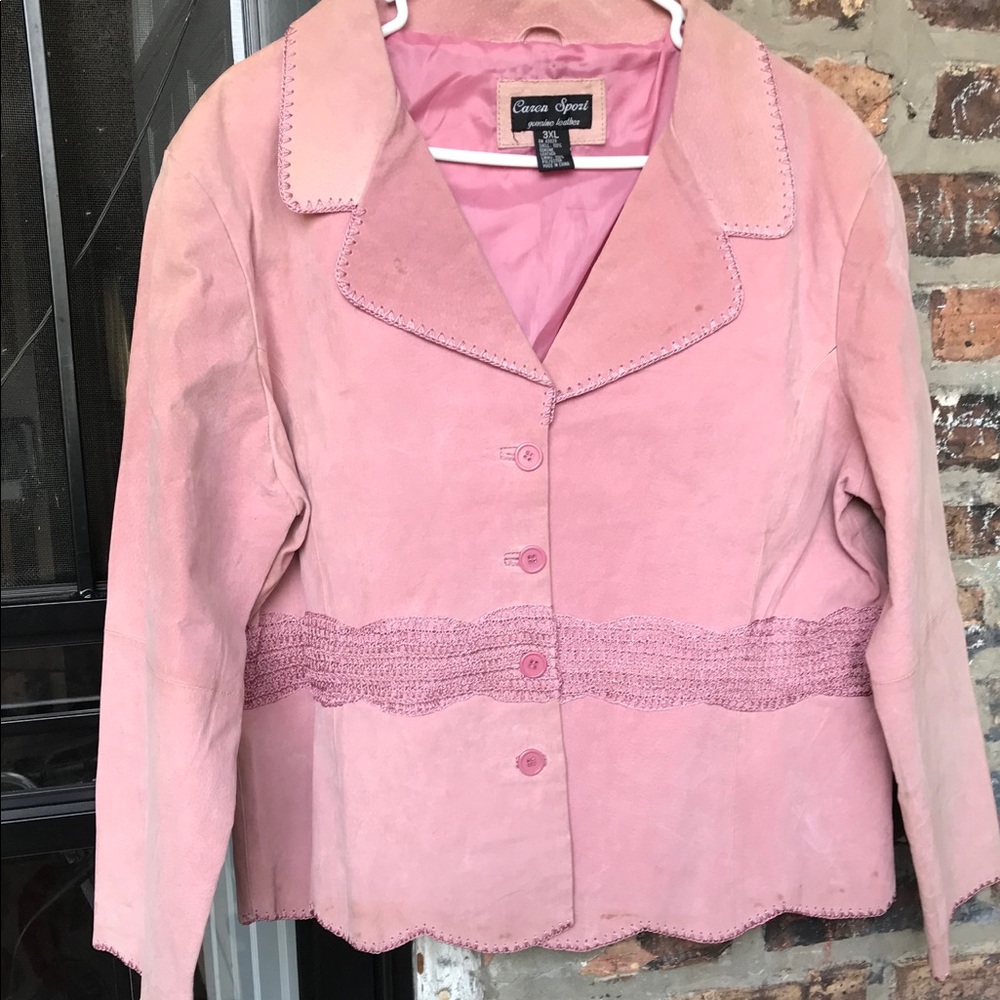 Pink Suede Jacket